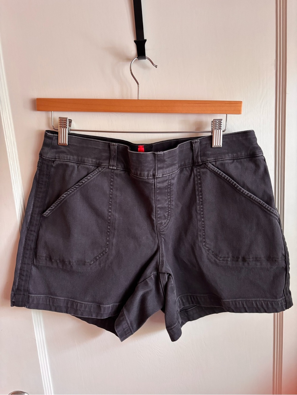 SPANX Charcoal Utility Cargo Shorts